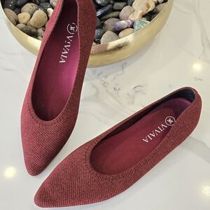 VIVAIA red Flat Shoes 40